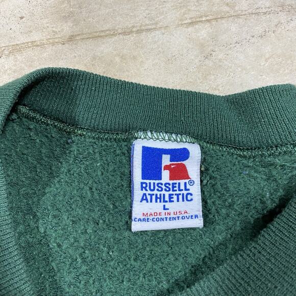 Vintage Russell Athletic Green Bay Packers Sweatshirt Made in USA L 90s - Picture 6 of 10